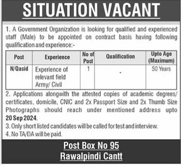 Government Organization Apply Jobs 2024